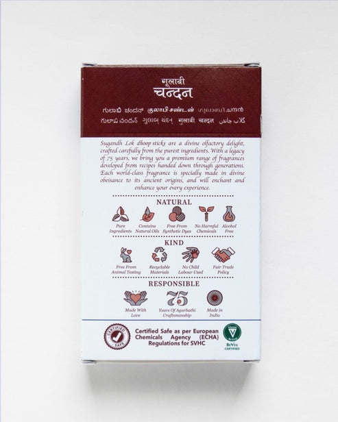 Back of Gulabi Chandan Dhoop Sticks Pouch