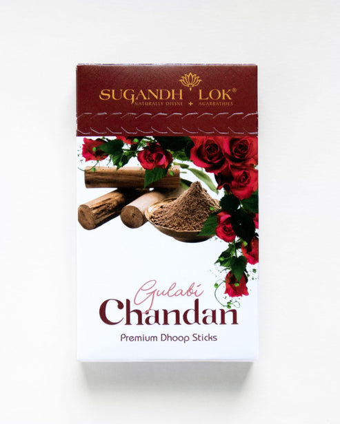 Gulabi Chandan Dhoop Sticks - Dhoop Collection by SugandhLok
