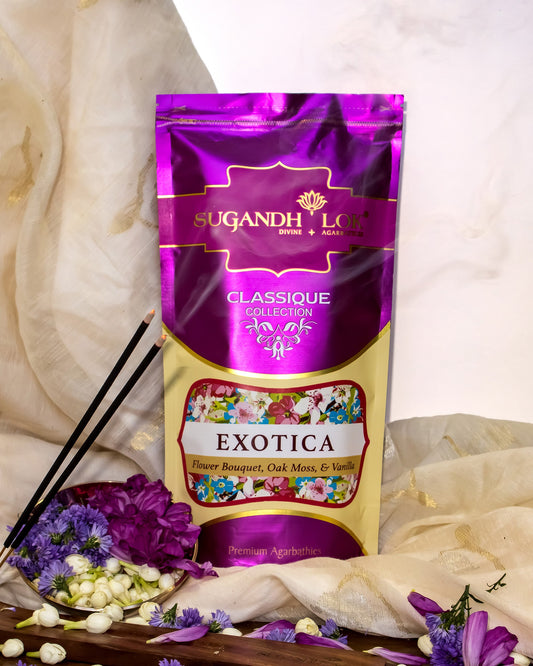 Front of Exotica Agarbatti Pouch