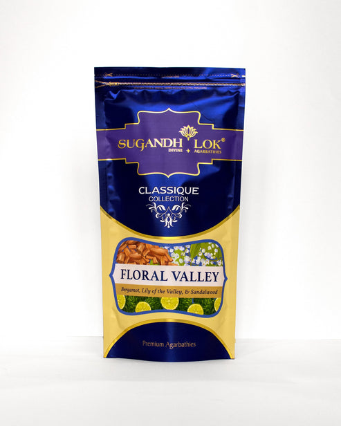 Floral Valley Agarbatti Pouch by SugandhLok