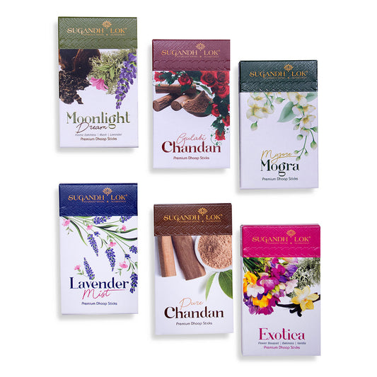 Combo of 6 Dhoop - Divine Aroha