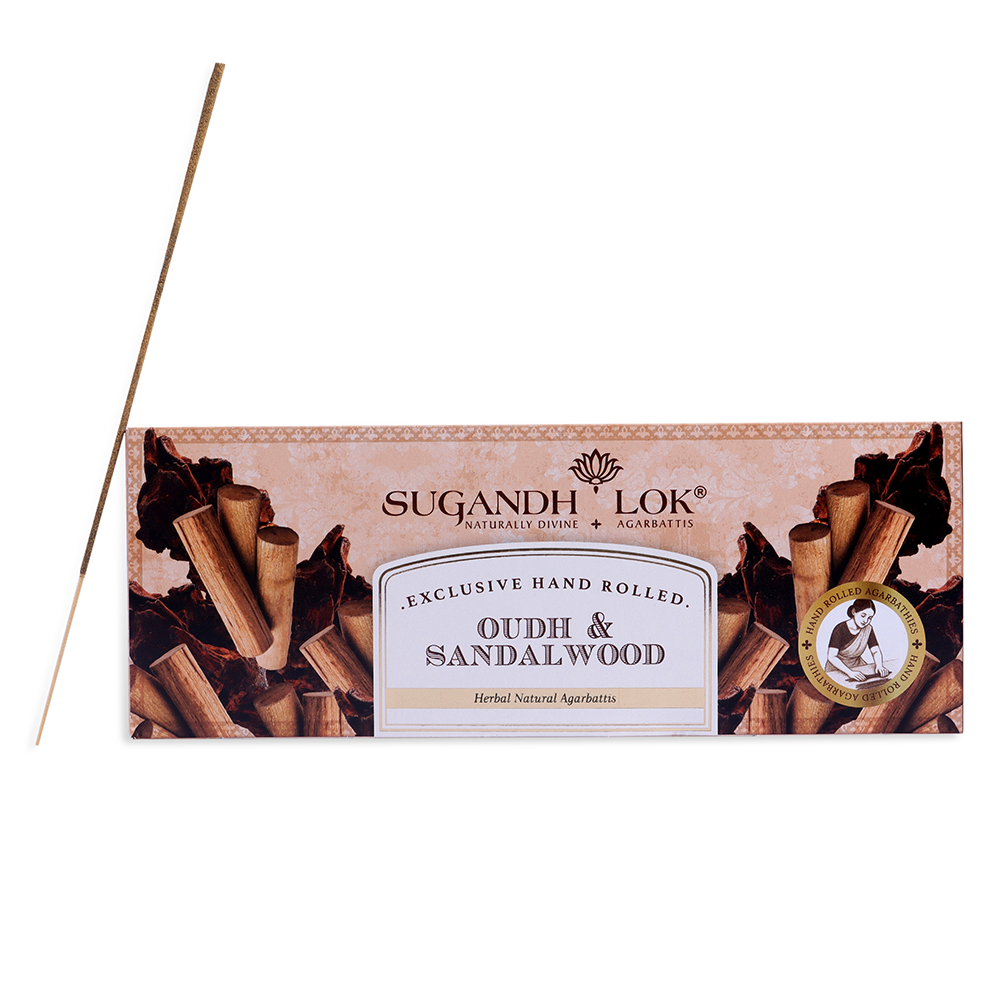 Oudh & Sandalwood - Hand Rolled Agarbatti