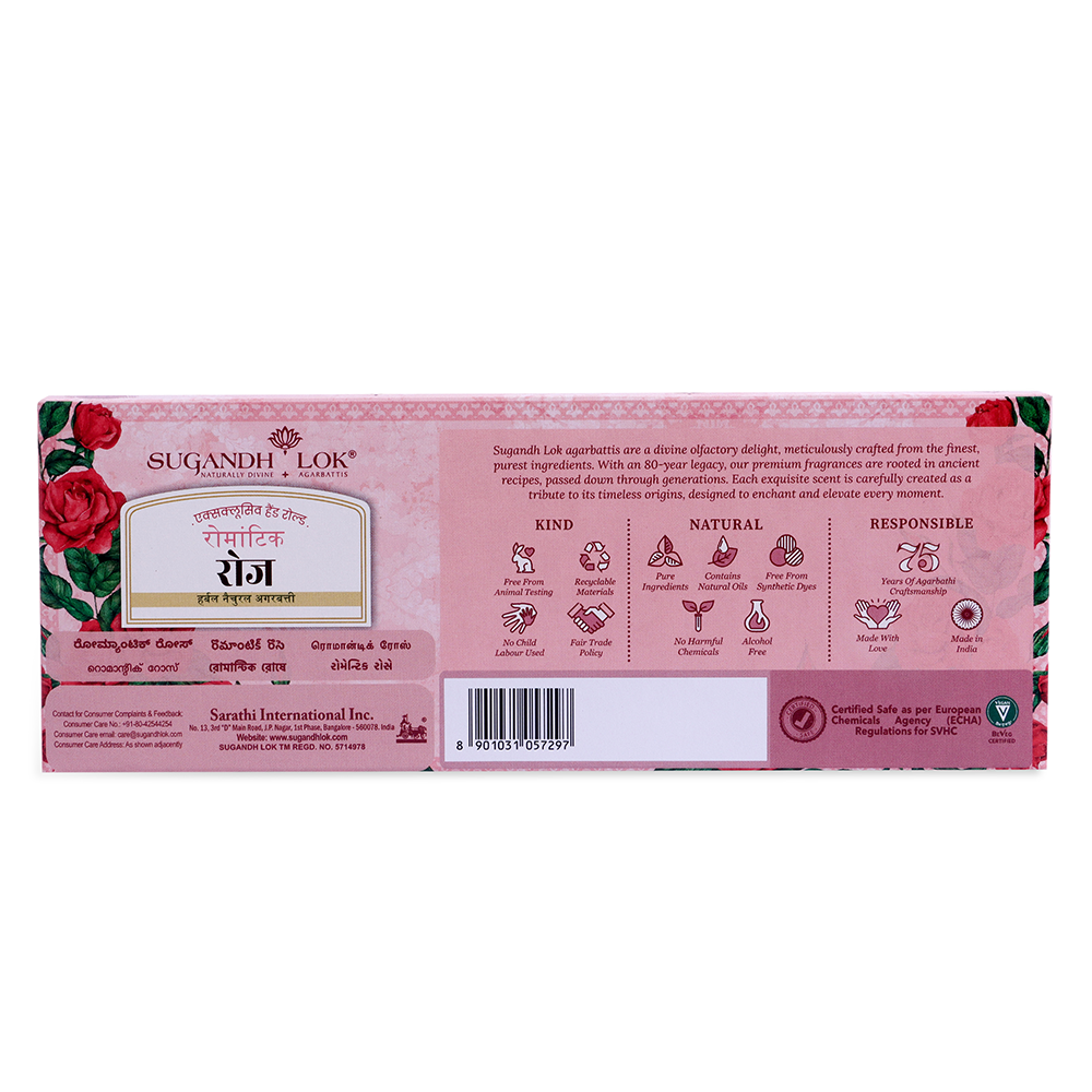Romantic Rose - Hand Rolled Agarbatti
